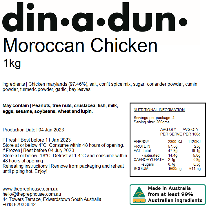Moroccan Chicken (2 pieces)