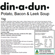 Load image into Gallery viewer, Potato, Bacon &amp; Leek Soup 1kg
