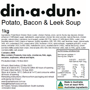 Potato, Bacon & Leek Soup 1kg