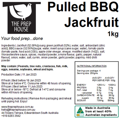 FRESH Pulled BBQ Jackfruit